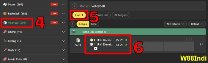 วอลเลย์บอลสด